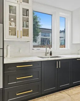 white wooden framed glass window