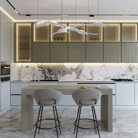 Kitchen Set Kayu Hangat — foto 1