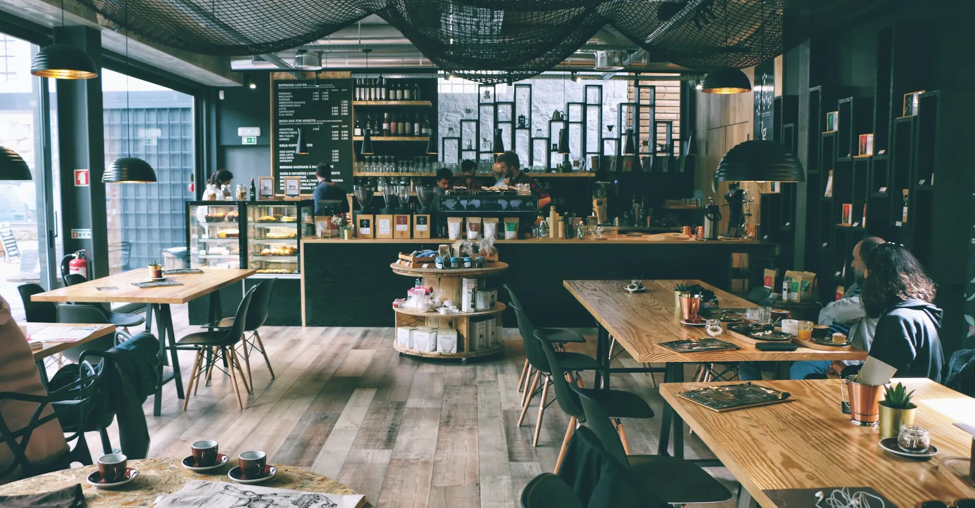 people inside cafe